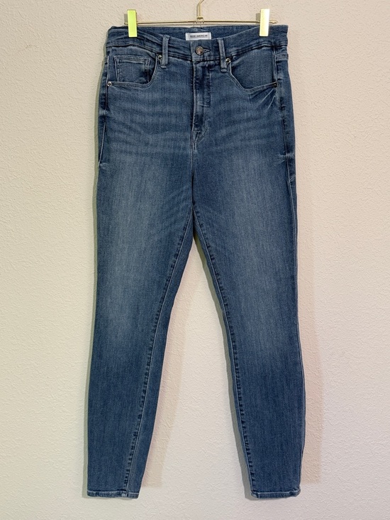Good American Denim - HARD TO FIND! Good American Good Waist Skinny Jeans w/Distressed Heel - 8